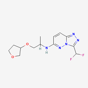 3-(difluoromethyl)-N-[1-(oxolan-3-yloxy)propan-2-yl]-[1,2,4]triazolo[4,3-b]pyridazin-6-amine