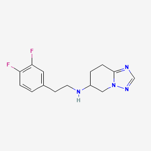 N-[2-(3,4-difluorophenyl)ethyl]-5,6,7,8-tetrahydro-[1,2,4]triazolo[1,5-a]pyridin-6-amine