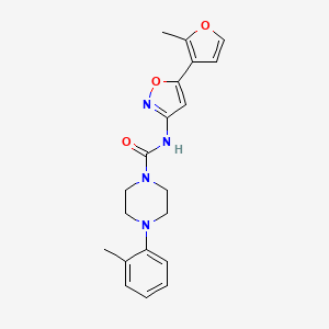 N-[5-(2-methylfuran-3-yl)-1,2-oxazol-3-yl]-4-(2-methylphenyl)piperazine-1-carboxamide