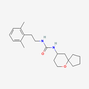 1-[2-(2,6-Dimethylphenyl)ethyl]-3-(6-oxaspiro[4.5]decan-9-yl)urea