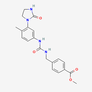 Methyl 4-[[[4-methyl-3-(2-oxoimidazolidin-1-yl)phenyl]carbamoylamino]methyl]benzoate