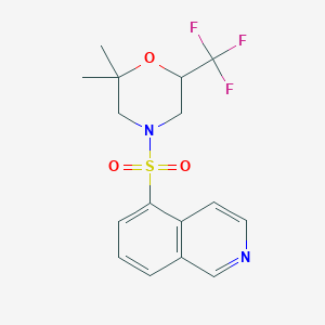 4-Isoquinolin-5-ylsulfonyl-2,2-dimethyl-6-(trifluoromethyl)morpholine