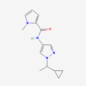 N-[1-(1-cyclopropylethyl)pyrazol-4-yl]-1-methylpyrrole-2-carboxamide