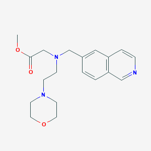 molecular formula C19H25N3O3 B7078261 Methyl 2-[isoquinolin-6-ylmethyl(2-morpholin-4-ylethyl)amino]acetate 