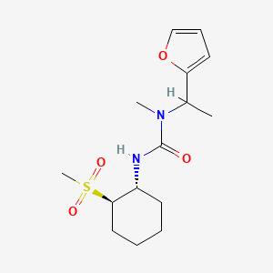 1-[1-(furan-2-yl)ethyl]-1-methyl-3-[(1R,2R)-2-methylsulfonylcyclohexyl]urea