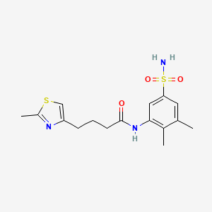 N-(2,3-dimethyl-5-sulfamoylphenyl)-4-(2-methyl-1,3-thiazol-4-yl)butanamide