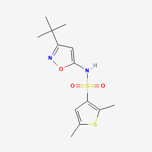 N-(3-tert-butyl-1,2-oxazol-5-yl)-2,5-dimethylthiophene-3-sulfonamide