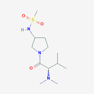 N-[1-[(2S)-2-(dimethylamino)-3-methylbutanoyl]pyrrolidin-3-yl]methanesulfonamide