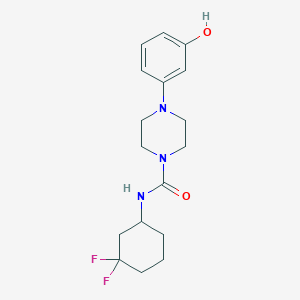 N-(3,3-difluorocyclohexyl)-4-(3-hydroxyphenyl)piperazine-1-carboxamide