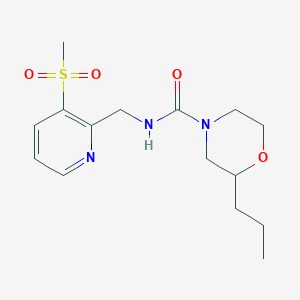 N-[(3-methylsulfonylpyridin-2-yl)methyl]-2-propylmorpholine-4-carboxamide