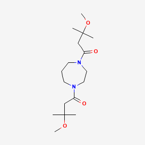 3-Methoxy-1-[4-(3-methoxy-3-methylbutanoyl)-1,4-diazepan-1-yl]-3-methylbutan-1-one