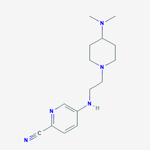 5-[2-[4-(Dimethylamino)piperidin-1-yl]ethylamino]pyridine-2-carbonitrile