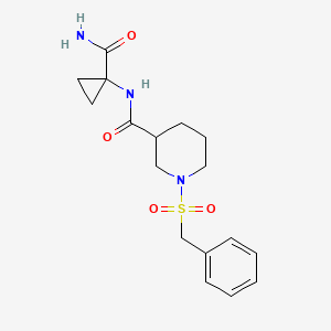 1-benzylsulfonyl-N-(1-carbamoylcyclopropyl)piperidine-3-carboxamide