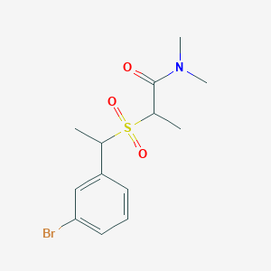 2-[1-(3-bromophenyl)ethylsulfonyl]-N,N-dimethylpropanamide