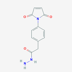 molecular formula C12H11N3O3 B070786 4-马来酰亚胺苯乙酸酰肼 CAS No. 188944-35-6