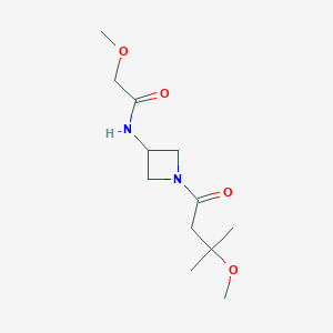 2-methoxy-N-[1-(3-methoxy-3-methylbutanoyl)azetidin-3-yl]acetamide