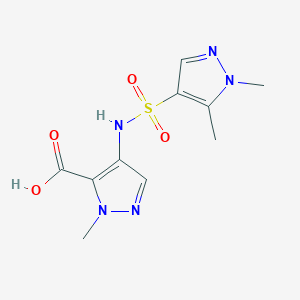 4-[(1,5-Dimethylpyrazol-4-yl)sulfonylamino]-2-methylpyrazole-3-carboxylic acid