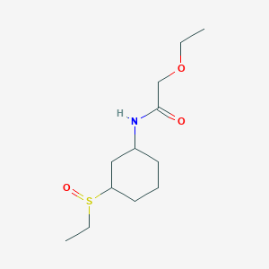 2-ethoxy-N-(3-ethylsulfinylcyclohexyl)acetamide