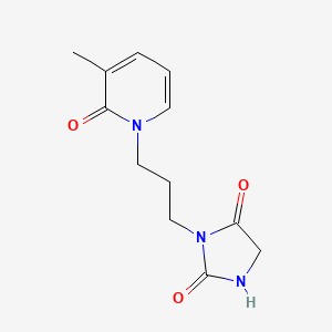 3-[3-(3-Methyl-2-oxopyridin-1-yl)propyl]imidazolidine-2,4-dione