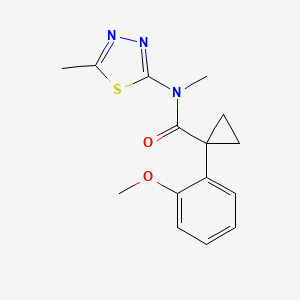 1-(2-methoxyphenyl)-N-methyl-N-(5-methyl-1,3,4-thiadiazol-2-yl)cyclopropane-1-carboxamide