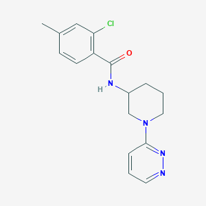 2-chloro-4-methyl-N-(1-pyridazin-3-ylpiperidin-3-yl)benzamide