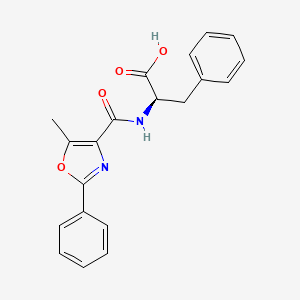 (2R)-2-[(5-methyl-2-phenyl-1,3-oxazole-4-carbonyl)amino]-3-phenylpropanoic acid