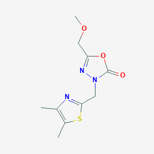 3-[(4,5-Dimethyl-1,3-thiazol-2-yl)methyl]-5-(methoxymethyl)-1,3,4-oxadiazol-2-one