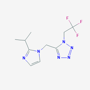 5-[(2-Propan-2-ylimidazol-1-yl)methyl]-1-(2,2,2-trifluoroethyl)tetrazole