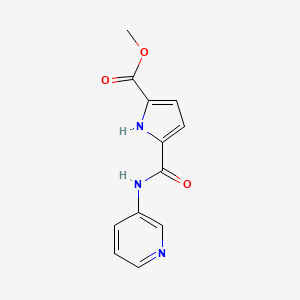 molecular formula C12H11N3O3 B7079458 methyl 5-(pyridin-3-ylcarbamoyl)-1H-pyrrole-2-carboxylate 