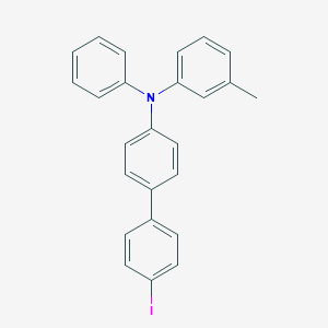 molecular formula C25H20IN B070812 N-(4'-碘联苯-4-基)-N-(间甲苯基)苯胺 CAS No. 195443-34-6