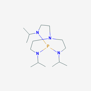 molecular formula C15H33N4P B070830 2,8,9-Triisopropyl-2,5,8,9-tetraaza-1-phosphabicyclo[3,3,3]undecane CAS No. 175845-21-3