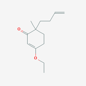 molecular formula C13H20O2 B070869 6-But-3-enyl-3-ethoxy-6-methylcyclohex-2-en-1-one CAS No. 195048-07-8