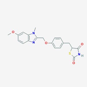 molecular formula C20H19N3O4S B070887 瑞格列酮 CAS No. 185428-18-6