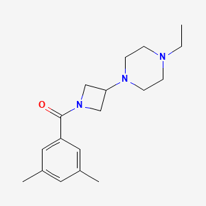 (3,5-Dimethylphenyl)-[3-(4-ethylpiperazin-1-yl)azetidin-1-yl]methanone