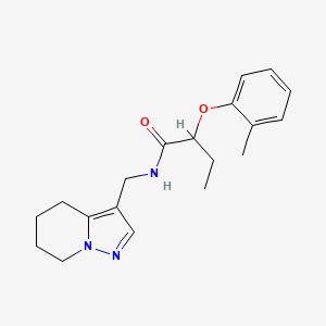 2-(2-methylphenoxy)-N-(4,5,6,7-tetrahydropyrazolo[1,5-a]pyridin-3-ylmethyl)butanamide