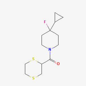 (4-Cyclopropyl-4-fluoropiperidin-1-yl)-(1,4-dithian-2-yl)methanone