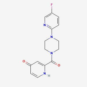 2-[4-(5-fluoropyridin-2-yl)piperazine-1-carbonyl]-1H-pyridin-4-one