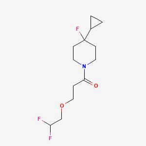 1-(4-Cyclopropyl-4-fluoropiperidin-1-yl)-3-(2,2-difluoroethoxy)propan-1-one