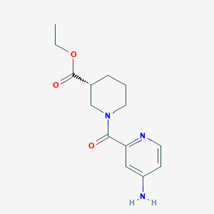 ethyl (3R)-1-(4-aminopyridine-2-carbonyl)piperidine-3-carboxylate