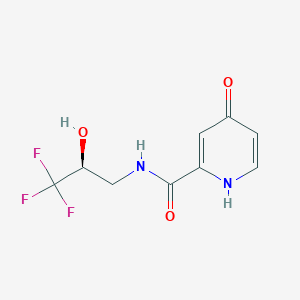 4-oxo-N-[(2S)-3,3,3-trifluoro-2-hydroxypropyl]-1H-pyridine-2-carboxamide