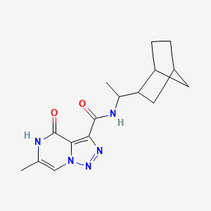 N-[1-(2-bicyclo[2.2.1]heptanyl)ethyl]-6-methyl-4-oxo-5H-triazolo[1,5-a]pyrazine-3-carboxamide