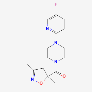 (3,5-dimethyl-4H-1,2-oxazol-5-yl)-[4-(5-fluoropyridin-2-yl)piperazin-1-yl]methanone