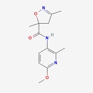 N-(6-methoxy-2-methylpyridin-3-yl)-3,5-dimethyl-4H-1,2-oxazole-5-carboxamide