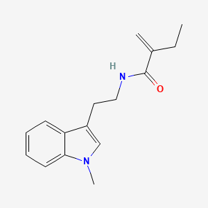 2-methylidene-N-[2-(1-methylindol-3-yl)ethyl]butanamide