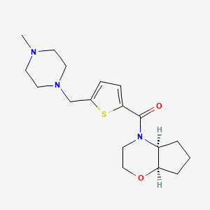 [(4aS,7aR)-3,4a,5,6,7,7a-hexahydro-2H-cyclopenta[b][1,4]oxazin-4-yl]-[5-[(4-methylpiperazin-1-yl)methyl]thiophen-2-yl]methanone