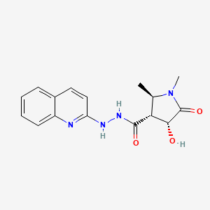 (2R,3R,4R)-4-hydroxy-1,2-dimethyl-5-oxo-N'-quinolin-2-ylpyrrolidine-3-carbohydrazide