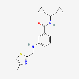 N-(dicyclopropylmethyl)-3-[(4-methyl-1,3-thiazol-2-yl)methylamino]benzamide