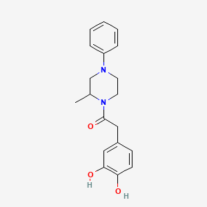 2-(3,4-Dihydroxyphenyl)-1-(2-methyl-4-phenylpiperazin-1-yl)ethanone