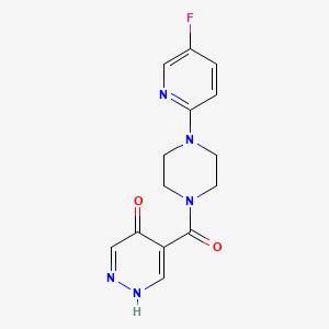 5-[4-(5-fluoropyridin-2-yl)piperazine-1-carbonyl]-1H-pyridazin-4-one