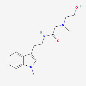 2-[2-hydroxyethyl(methyl)amino]-N-[2-(1-methylindol-3-yl)ethyl]acetamide